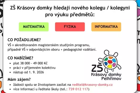 HLEDÁME NOVÉHO KOLEGU